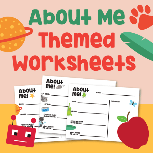 About Me Worksheets 1