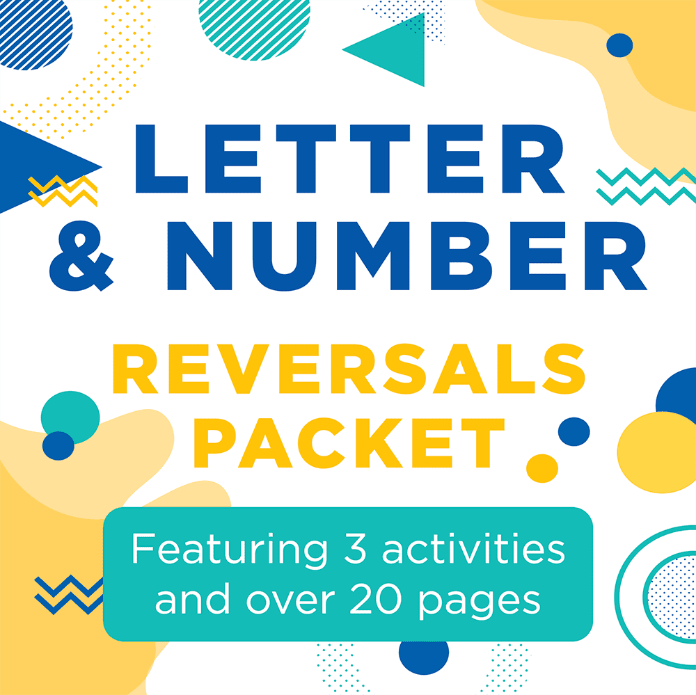Letter and Number Reversals Packet TMV