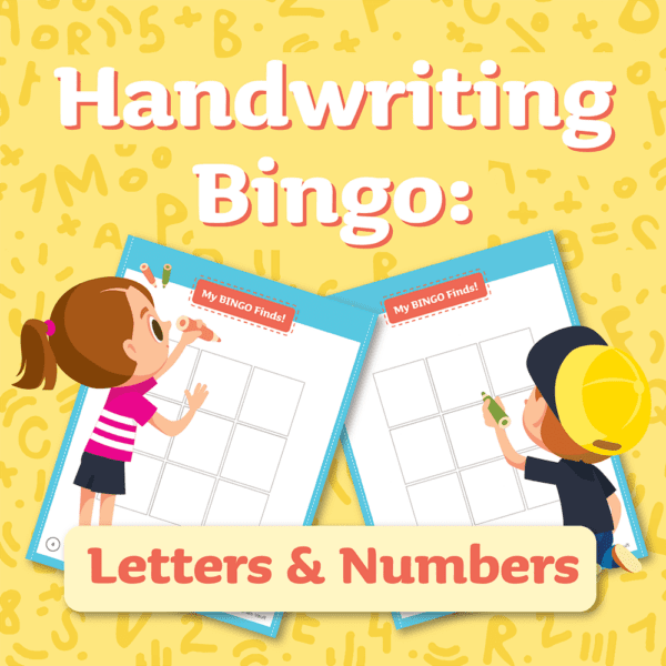 Handwriting Bingo: Letters and Numbers