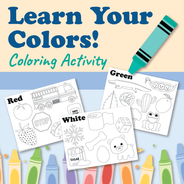 Learn Your Colors! Coloring Activity