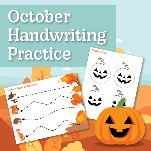October Handwriting Practice