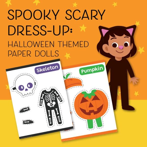 Spooky Scary Dress-Up: Halloween Themed Paper Dolls