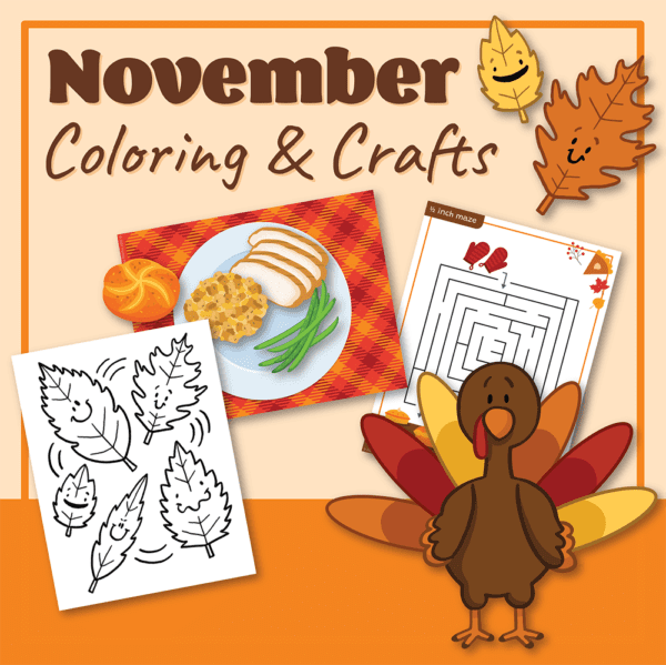 November Coloring & Crafts Activity